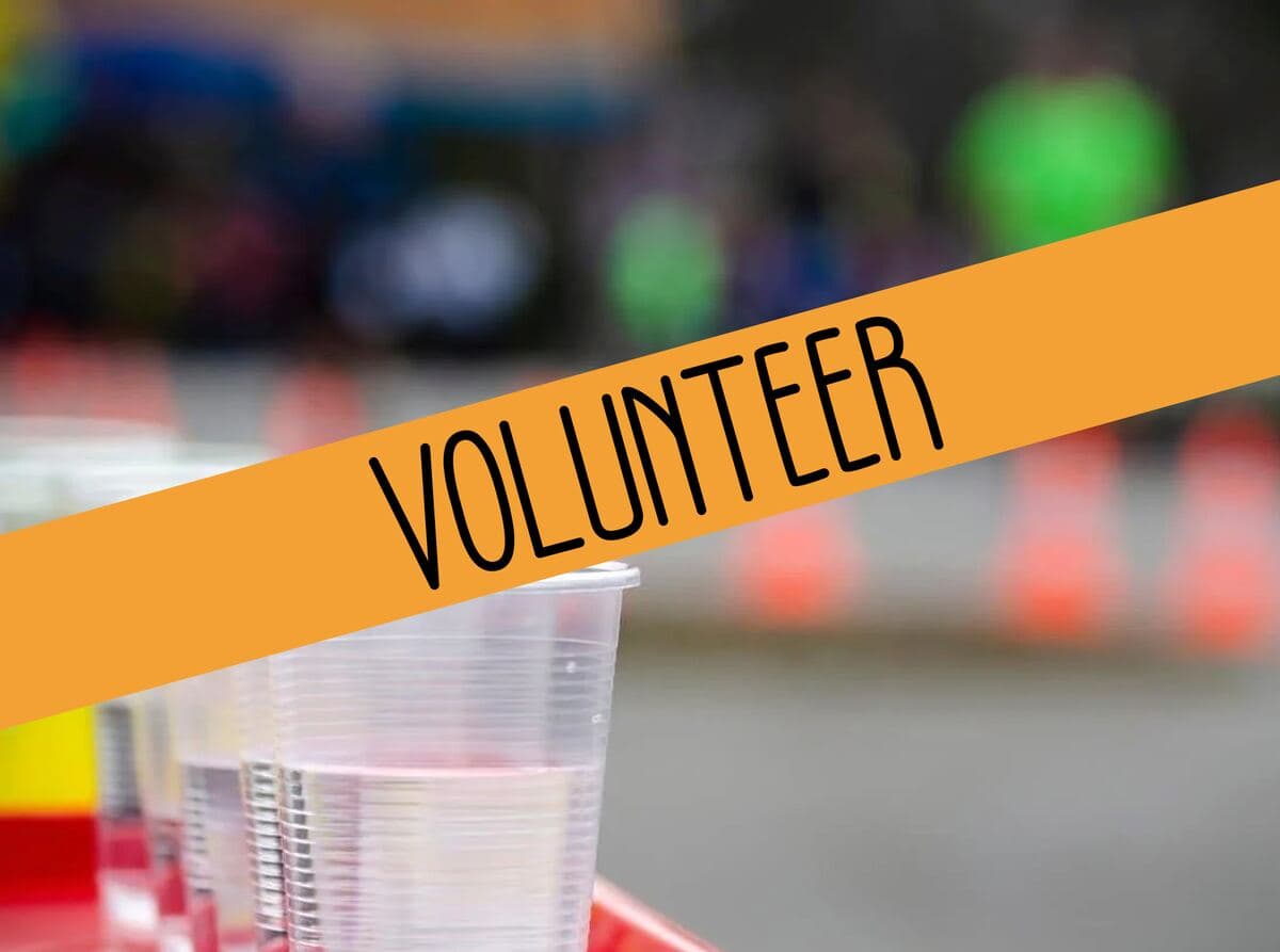 Cups of water for runners